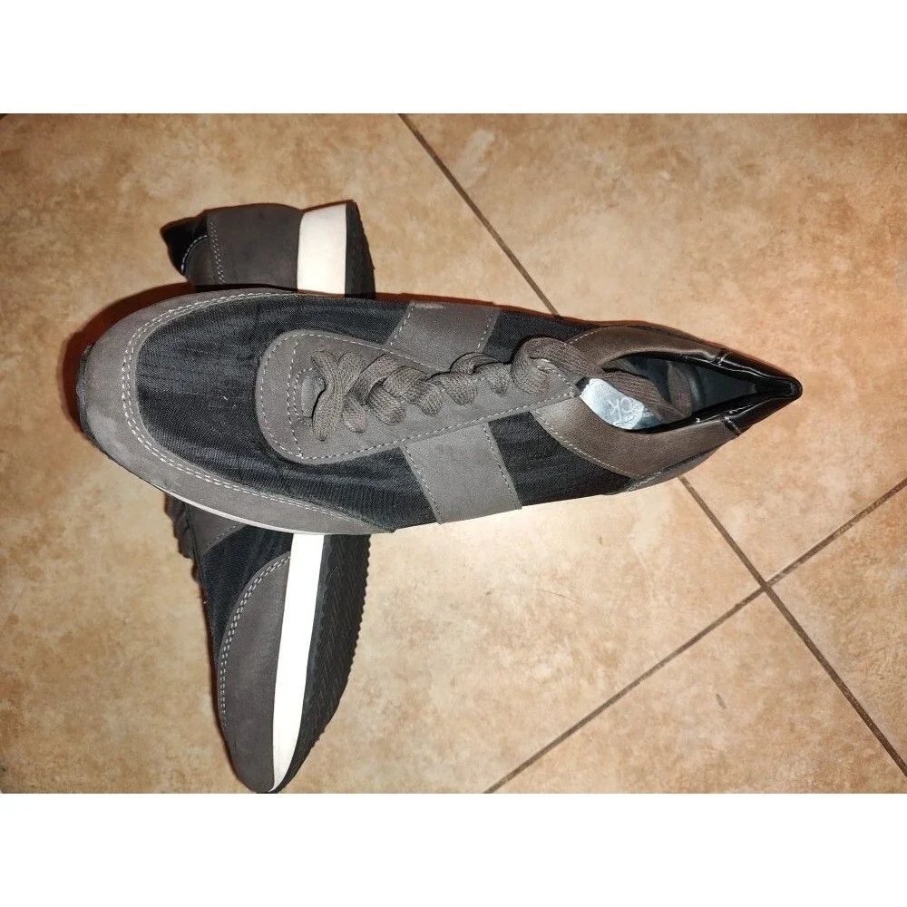 Men's Nordstrom Rack Mr James Gray Black Lightweight Sneakers Size 10M